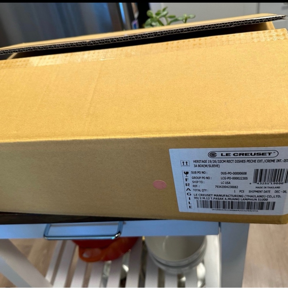 Le Creuset 3 pack heritage bakers in new color Peach
